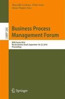 Business Process Management Forum: BPM Forum 2016, Rio de Janeiro, Brazil, September 18-22, 2016, Proceedings - cover