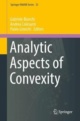 Analytic Aspects of Convexity - cover