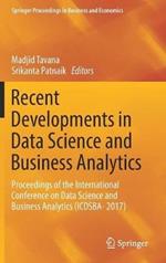 Recent Developments in Data Science and Business Analytics: Proceedings of the International Conference on Data Science and Business Analytics (ICDSBA- 2017)