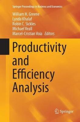 Productivity and Efficiency Analysis - cover