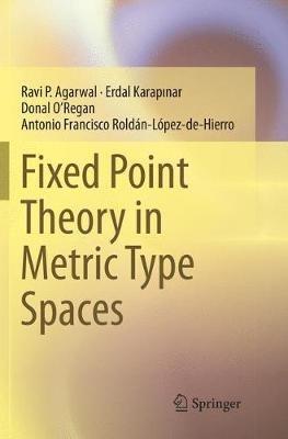 Fixed Point Theory in Metric Type Spaces - Ravi P. Agarwal,Erdal KARAPINAR,Donal O’Regan - cover
