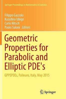 Geometric Properties for Parabolic and Elliptic PDE's: GPPEPDEs, Palinuro, Italy, May 2015 - cover