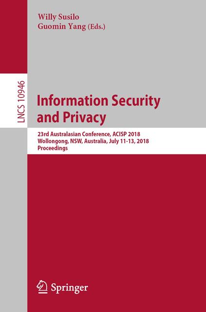 Information Security and Privacy