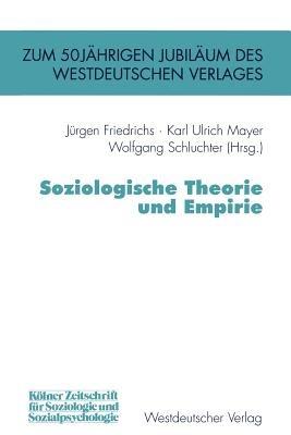 Soziologische Theorie und Empirie - cover