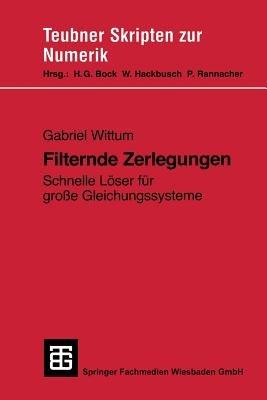 Filternde Zerlegungen: Schnelle Löser für große Gleichungssysteme - cover
