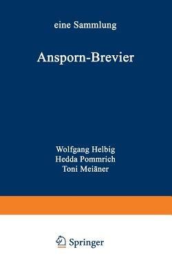 Ansporn-Brevier - Wolfgang Helbig,Hedda Pommrich - cover
