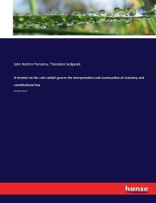 A treatise on the rules which govern the interpretation and construction of statutory and constitutional law: Second Edition - John Norton Pomeroy,Theodore Sedgwick - cover