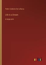 Life Is a Dream: in large print