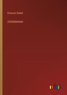 Zeitstimmen - Emanuel Geibel - cover