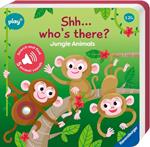 Ravensburger Play+ Infant & Toddler - Shhh…Who's there? Jungle Animals My First Seek and Find Sound Book: Search and find