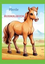 Ausmalbuch: Pferde