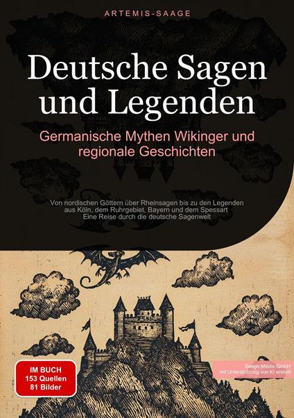 Deutsche Sagen und Legenden: Germanische Mythen, Wikinger und regionale Geschichten - Artemis Saage - Deutschland,Saage Media GmbH - Deutschland - ebook