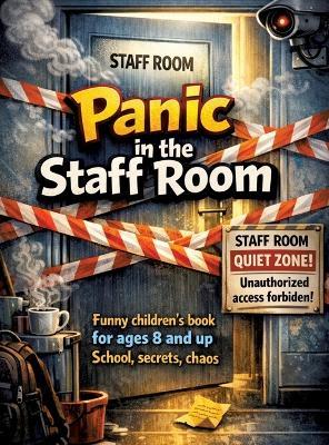 Panic in the staff room: Funny children's book for ages 8 and up School, secrets, chaos - Dominik Mikulaschek - cover