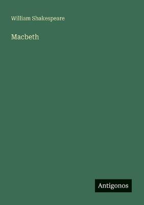 Macbeth - William Shakespeare - cover