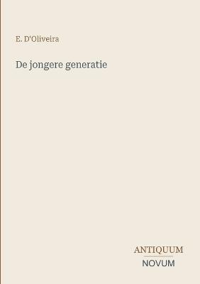 De jongere generatie - E D'Oliveira - cover