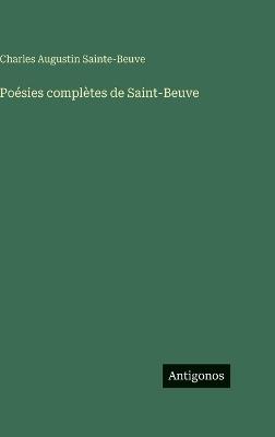 Poésies complètes de Saint-Beuve - Charles Augustin Sainte-Beuve - cover