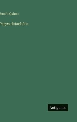 Pages détachées - Benoît Quinet - cover