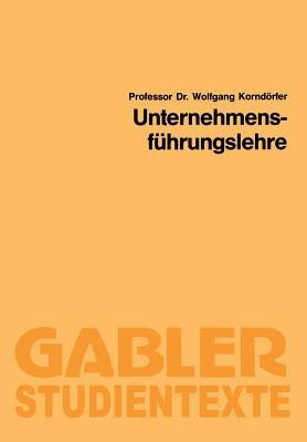 Unternehmensführungslehre - Wolfgang Korndörfer - cover