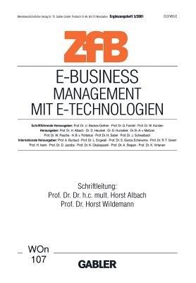 E-Business Management mit E-Technologien: Management mit E-Technologien - cover