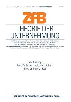Theorie der Unternehmung - cover