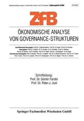 Ökonomische Analyse von Governance-Strukturen - cover