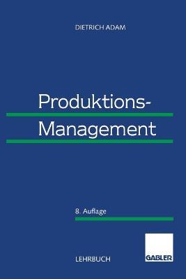 Produktions-Management - Dietrich Adam - cover
