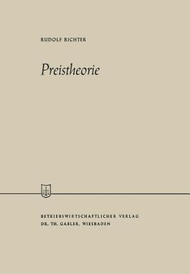 Preistheorie - Rudolf Richter - cover