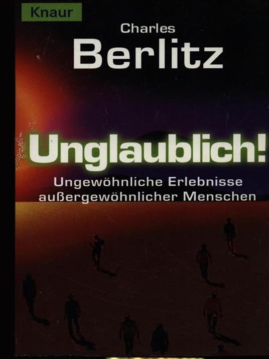 Unglaublich! - Charles Berlitz - copertina
