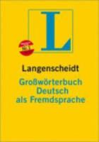 Großwörterbuch deutsch als fremdsprache
