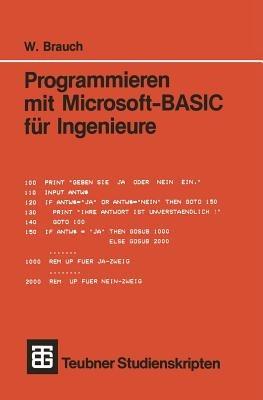 Programmieren mit Microsoft-BASIC für Ingenieure - Wolfgang Brauch - cover