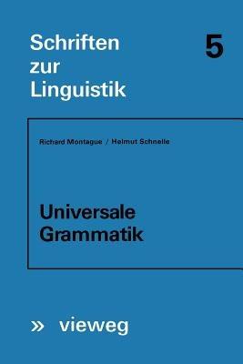 Universale Grammatik - Richard Montague - cover