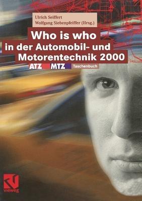 Who is who in der Automobil- und Motorentechnik 2000: ATZ/MTZ-Taschenbuch - cover