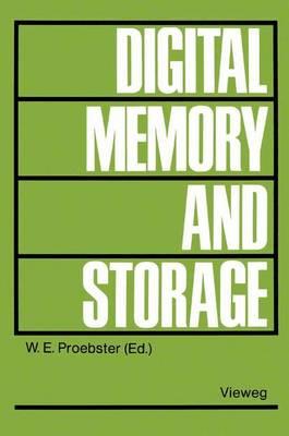 Digital Memory and Storage - Walter E. Proebster - cover