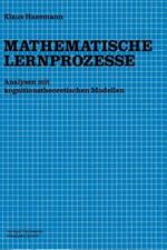 Mathematische Lernprozesse: Analysen mit kognitionstheoretischen Modellen
