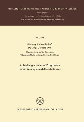 Aufstellung normierter Programme für ein Analogiemodell nach Beuken - Herbert Endress - cover