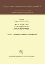 Über die Sulfatbeständigkeit von Zementmörtel