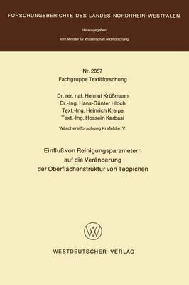 Einfluß von Reinigungsparametern auf die Veränderung der Oberflächenstruktur von Teppichen - cover