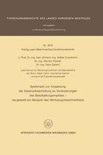 Systematik zur Anpassung der Materialbeschaffung an Veränderungen des Beschaffungsmarktes: Dargestellt am Beispiel des Werkzeugmaschinenbaus