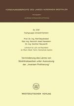 Verminderung des Lärms von Strahltriebwerken unter Ausnutzung der ‘inversen Profilierung’