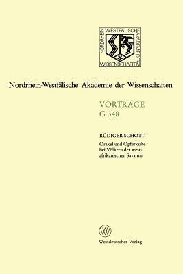Orakel und Opferkulte bei Völkern der westafrikanischen Savanne - Rüdiger Schott - cover