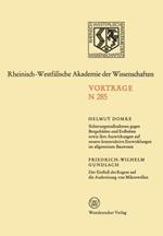 Sicherungsmaßnahmen gegen Bergschäden und Erdbeben sowie ihre Auswirkungen auf neuere konstruktive Entwicklungen im allgemeinen Bauwesen
