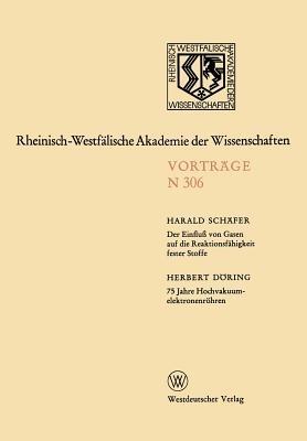 Der Einfluß von Gasen auf die Reaktionsfähigkeit fester Stoffe - Harald Schäfer - cover