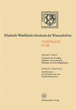Fortschritte der Geodäsie: Satelliten- und terrestrische Methoden mit ihren Möglichkeiten. Parallelrechner — die Architektur für neue Problemdimensionen: 317. Sitzung am 3. Oktober 1984 in Düsseldorf