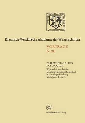 Natur-, Ingenieur- und Wirtschaftswissenschaften: Vorträge · N 385 - Kenneth A Loparo - cover