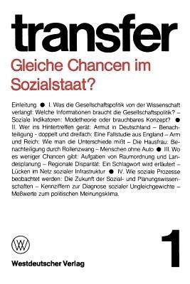 Gleiche Chancen im Sozialstaat? - Carl Böhret,Garry D. Brewer,Ronald D. Brunner - cover