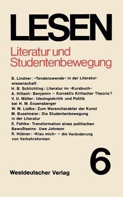Literatur und Studentenbewegung: Eine Zwischenbilanz - cover