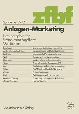 Anlagen-Marketing - cover