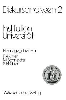 Diskursanalysen 2: Institution Universität - cover