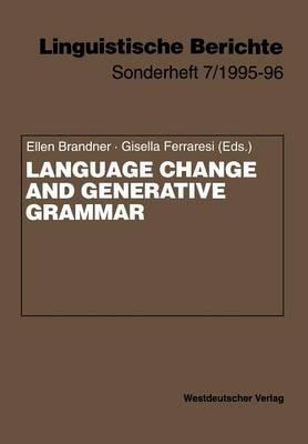 Language Change and Generative Grammar - cover
