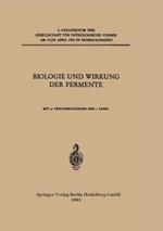 Biologie und Wirkung der Fermente